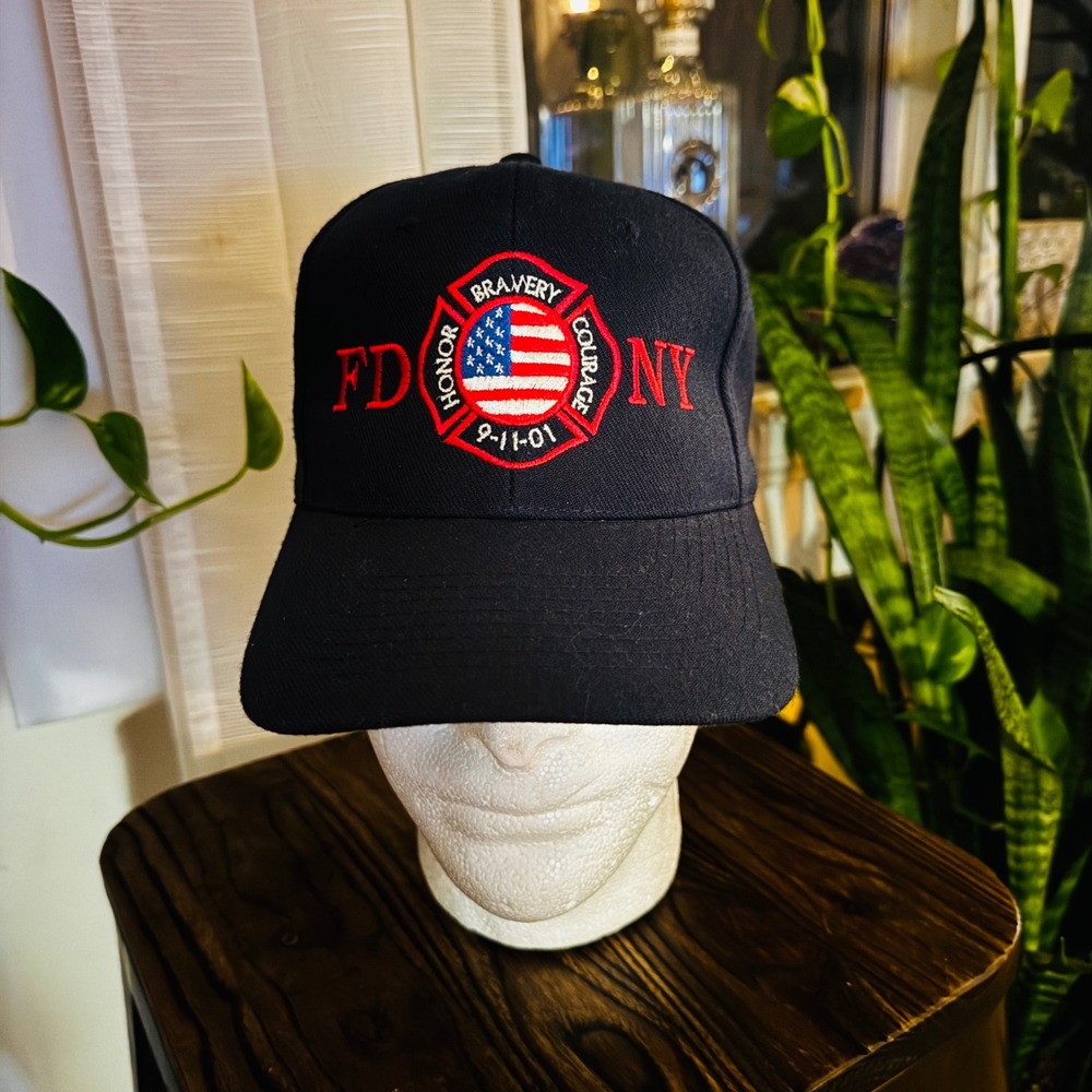 FDNY Fire Department‎ New York 9 11 Patriot American Flag  Baseball Cap Hat